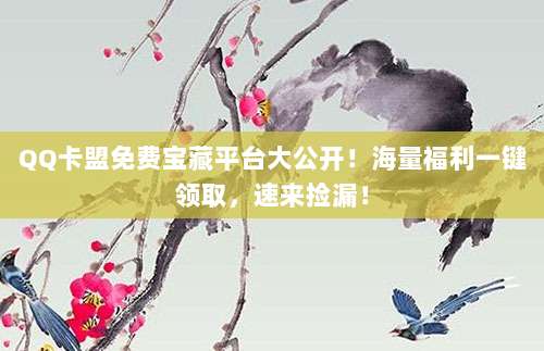 QQ卡盟免费宝藏平台大公开！海量福利一键领取，速来捡漏！